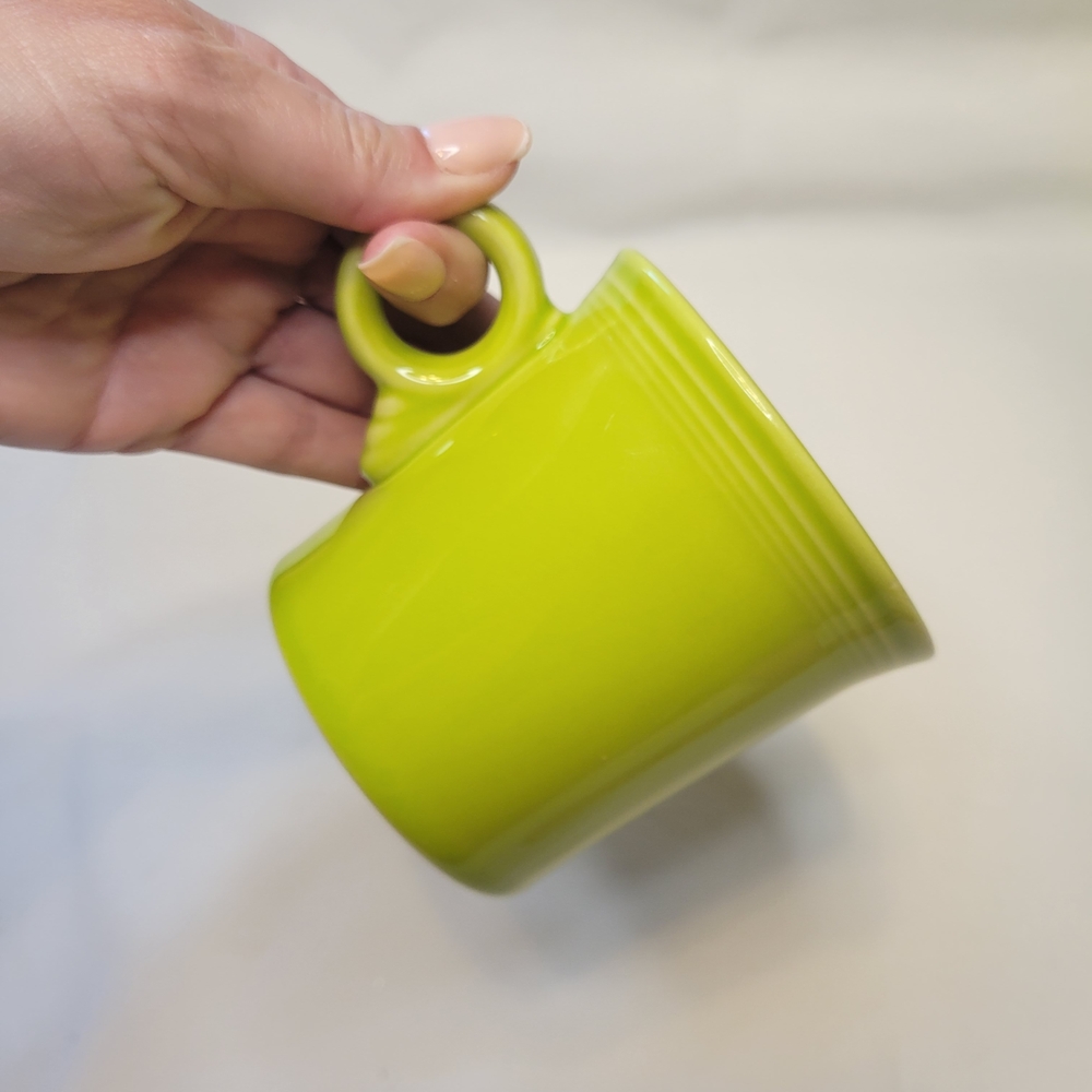 Fiesta Lemongrass (Retired) Ring Handle Mug Grinch Decor